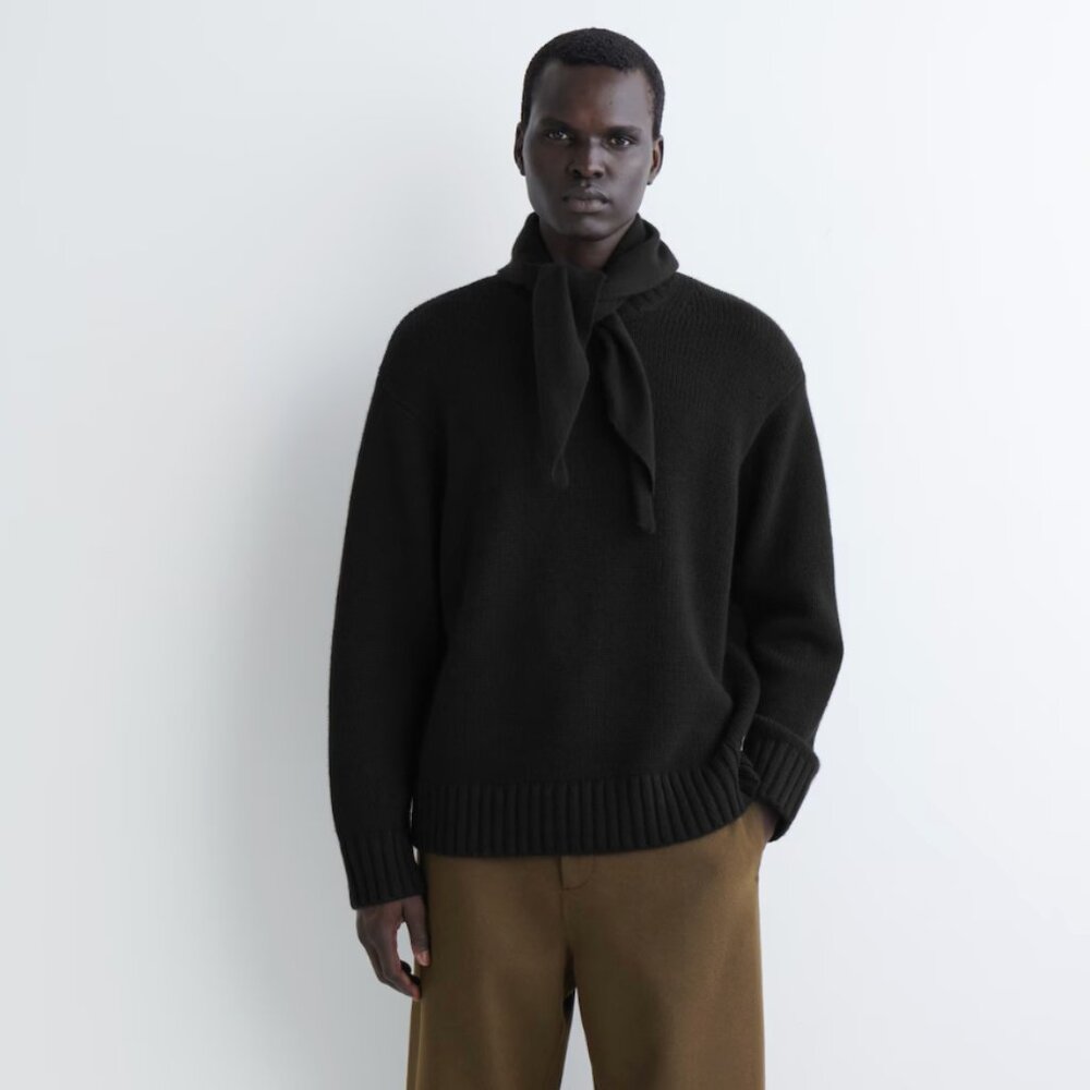 COS men’s chunky cashmere sweater - Picture 2 of 6